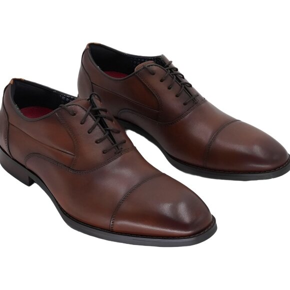 Stacy Adams Kallum Cap-Toe Oxford Dress Shoe Cognac Men US 7 M EU 40 main image 6